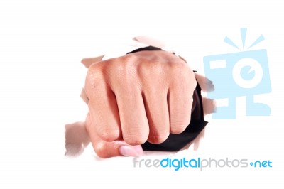 Human Fist Stock Photo