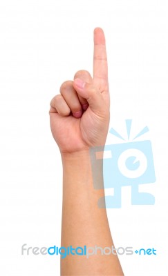 Human Hand Sign Stock Photo