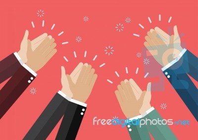 Human Hands Clapping Stock Image