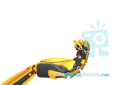 Humanoid Robot Hand Stock Image