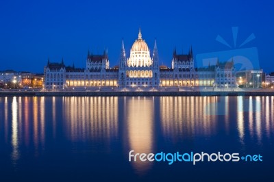 Hungarian Parliament Stock Photo