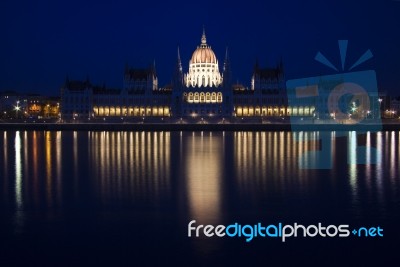 Hungarian Parliament Stock Photo