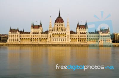 Hungarian Parliament Stock Photo