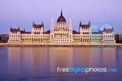 Hungarian Parliament Stock Photo