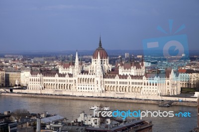 Hungarian Parliament, Budapest Stock Photo