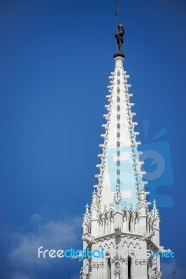 Hungarian Parliament Building In Budapest Stock Photo