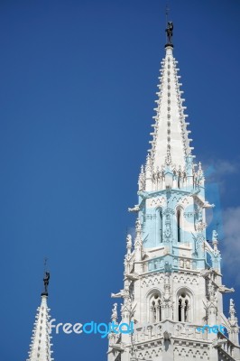 Hungarian Parliament Building In Budapest Stock Photo