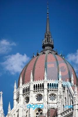 Hungarian Parliament Building In Budapest Stock Photo