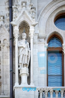 Hungarian Parliament Building In Budapest Stock Photo