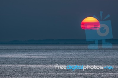 Hunstanton Sunset Stock Photo