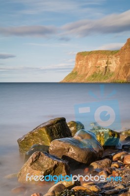 Hunt Cliff  Or Huntcliff  At Saltburn By-the-sea Stock Photo