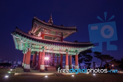 Hwaseong Fortress In Suwon,korea Stock Photo