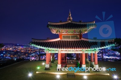 Hwaseong Fortress In Suwon,korea Stock Photo