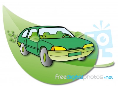 Hybrid Car Stock Image