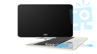 Hybrid Notebook Stock Image