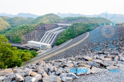 Hydroelectric Power Stations Stock Photo