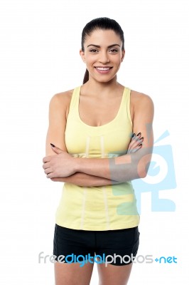 I Am A Confident Runner Stock Photo