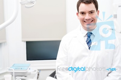 I Am Friendly Dentist Stock Photo