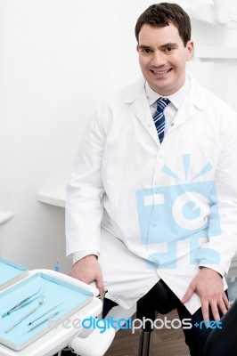 I Am Friendly With My Patient Stock Photo