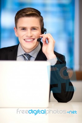 I Am Happy To Help You! Stock Photo