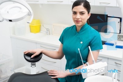 I Am Here To Take Care My Patient ! Stock Photo