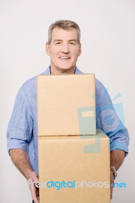 I Am Moving To A New Place Stock Photo