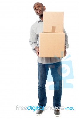 I Am Moving To New Place Stock Photo