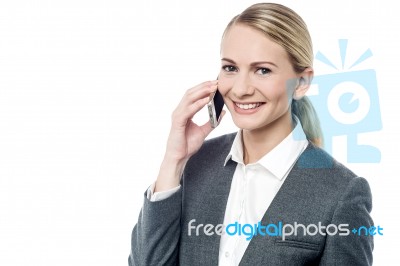 I Am So Glad To Hear You! Stock Photo