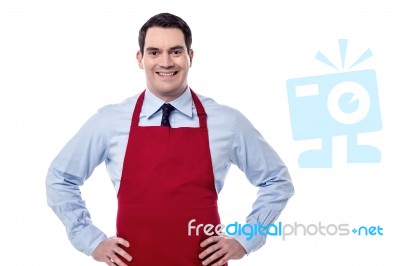 I Am The Restaurant Manager Stock Photo