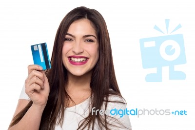 I Got A Credit Card, Let's Go Shopping Stock Photo