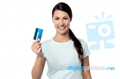 I Got A New Credit Card! Stock Photo