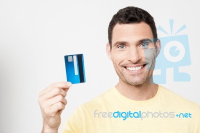 I Got My Credit Card ! Stock Photo