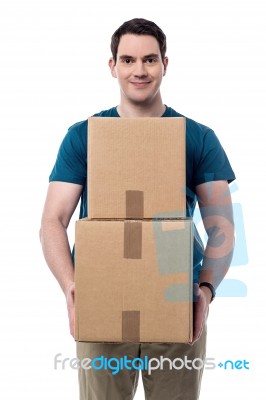 I Got My Parcels Stock Photo