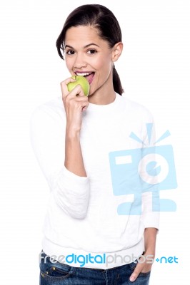 I Like Apple! Stock Photo