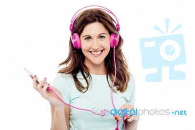 I Like This Song ! Stock Photo