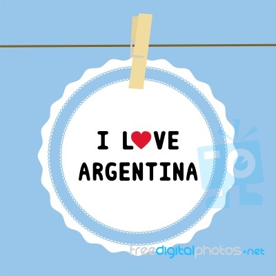 I Love Argentina4 Stock Image