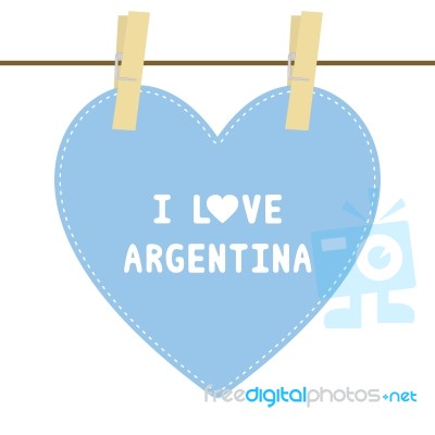 I Love Argentina6 Stock Image