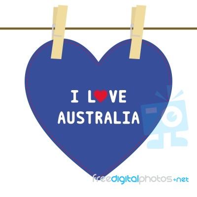 I Love Australia6 Stock Image