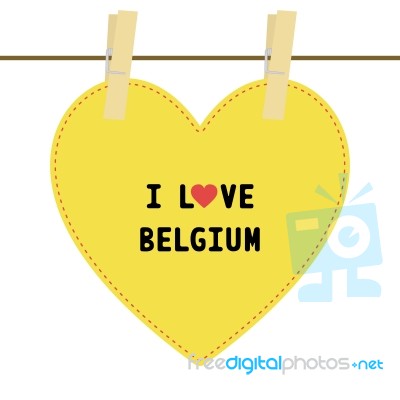 I Love Belgium6 Stock Image