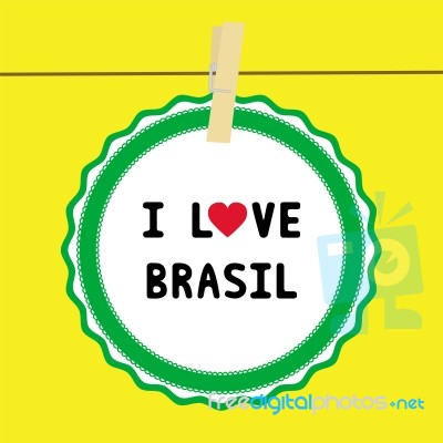 I Love Brasil4 Stock Image