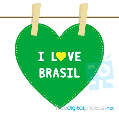 I Love Brasil6 Stock Image