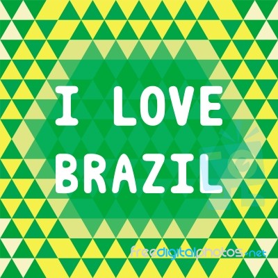 I Love Brazil2 Stock Image