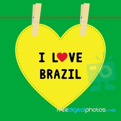 I Love Brazil5 Stock Image