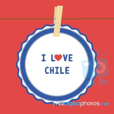 I Love Chile4 Stock Image