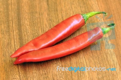 I Love Chillies Stock Photo