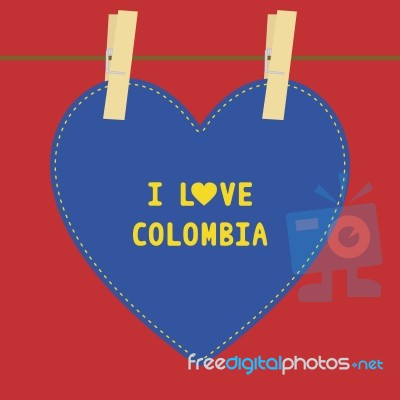 I Love Colombia5 Stock Image