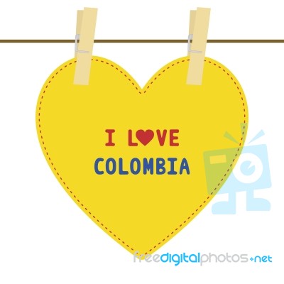 I Love Colombia6 Stock Image