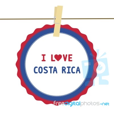 I Love Costa Rica4 Stock Image