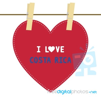 I Love Costa Rica6 Stock Image