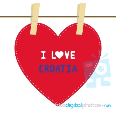 I Love Croatia6 Stock Image